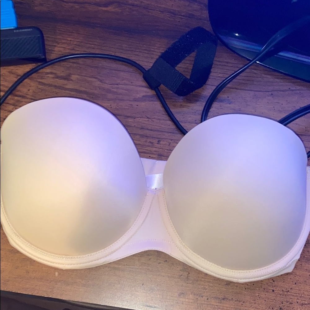 PINK victoria’s secret strapless bra
